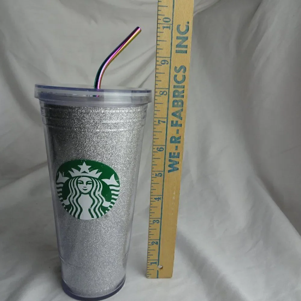 2016 Starbucks Sliver Sparkly Tumbler 20oz